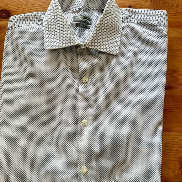 Men's Techni-Cole Slim-Fit Three-Way Stretch Performance Geometric Dress Shirt - Picture 6 of 16